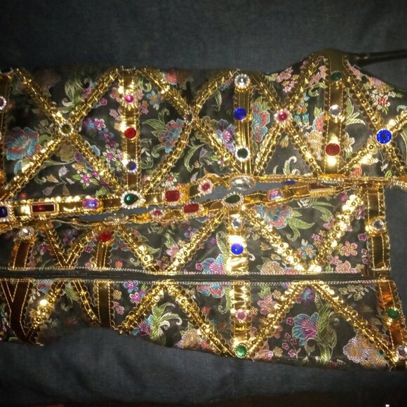 The AZALEA WANG" CAGED CONFIDENCE " EMBELLISHED BOOT IN BLACK  ( BRAND NEW!! - Picture 6 of 7